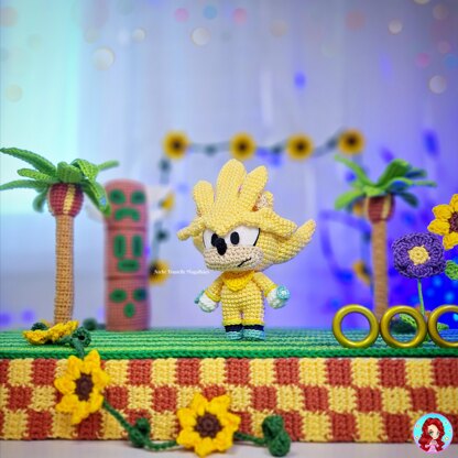 Silver the Hedgehog Amigurumi Crochet Pattern – PDF Digital Download (English)