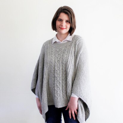 Saunders Poncho - knitting pattern