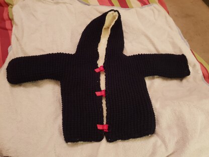 Lined baby coat