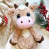 Cute plush cow