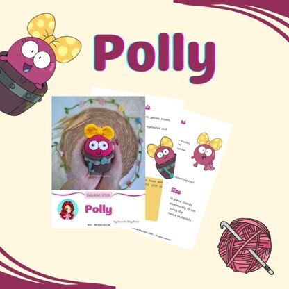 Polly from Amphibia amigurumi crochet pattern