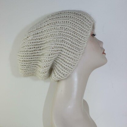 A Super Chunky Rib Slouch Hat CIRCULAR