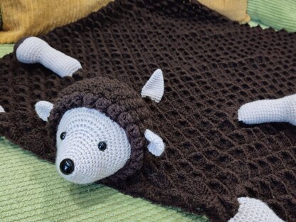 3in1 Woodland Hedgehog Baby Blanket