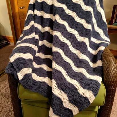 Gentle River Ripple Blanket