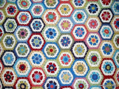 Flower to Hexagon Blanket