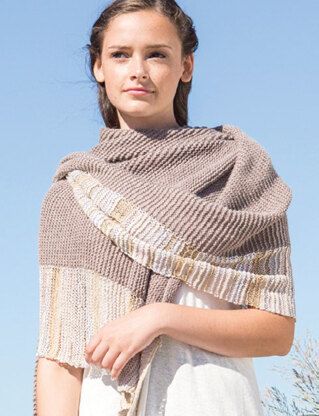 Hyssop Shawl in Berroco Maya and Mixer - Downloadable PDF