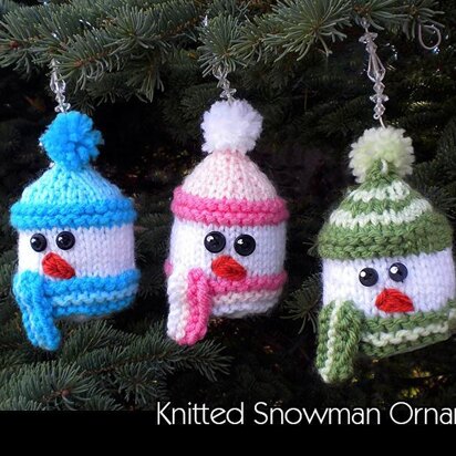 Knitted Snowman Ornament