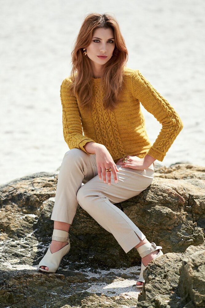 Mustard gold sweater sale