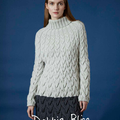 Gudrun Sweater - Knitting Pattern For Women in Debbie Bliss Cashmerino Aran