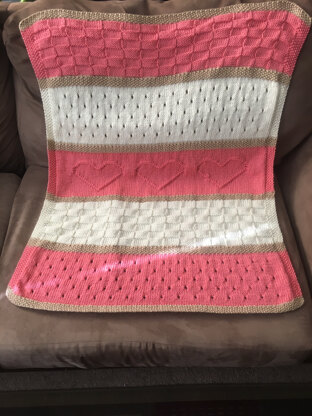 Baby Heart Blanket