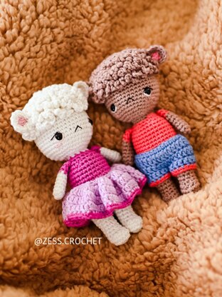 TUTORIEL CROCHET BOUDY in English - pattern tutorial pdf amigurumi easy sheep lamb animal