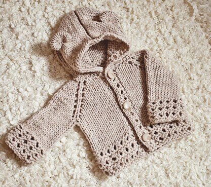 Bear Cub Hooded Cardigan