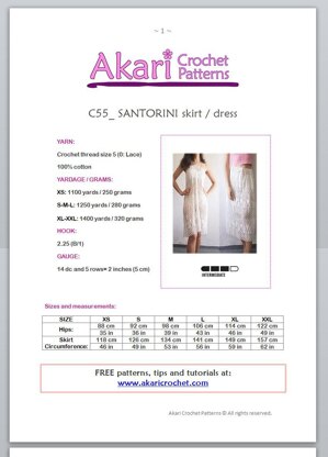 SANTORINI skirt dress _ C55