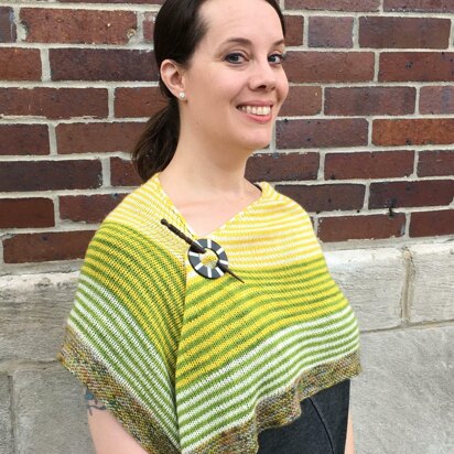Danke Striped Shawl - knitting pattern