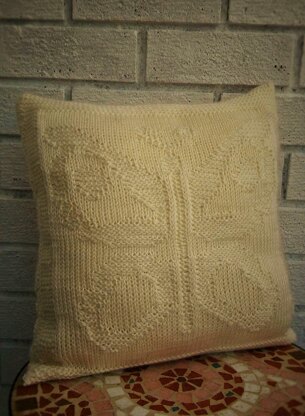 White Butterfly Cushion