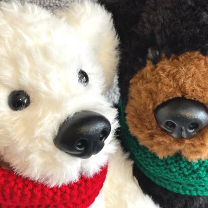 Polar and Grizzly Bear Cousins - knitting pattern