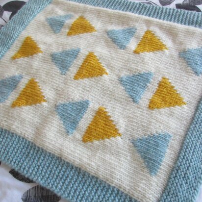 Triangles Cot Blanket