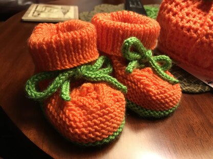 Pumpkin Colour Booties