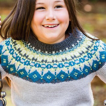 #866 Askja - Jumper Knitting Pattern For Kids in Valley Yarns Superwash DK by Valley Yarns