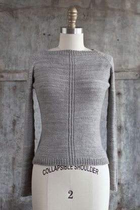 Eyre Sweater in Manos del Uruguay Silk Blend Semi-Solid - 2013P