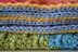 Diagonal Rainbows Baby Blanket