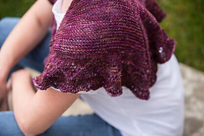 Plum Sorbet Shawl