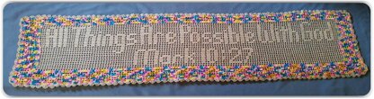 All Things Are Possible Prayer Shawl - Filet Crochet Pattern & Charts