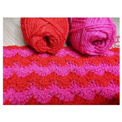 Pink and red blanket