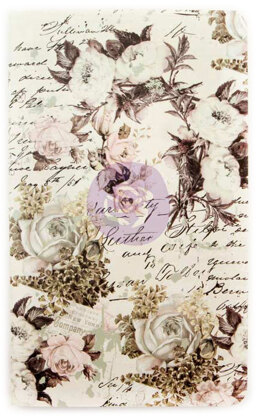 Prima Marketing Traveler's Journal Personal Refill Notebook - Floral & Script