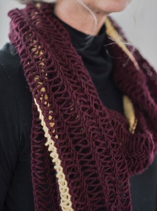 Bongo Scarf in Berroco Ultra Wool - Downloadable PDF