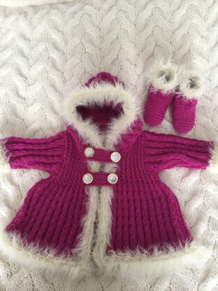 Eskimo coat and bootees