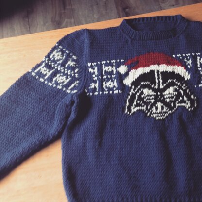 Men's christmas Darth Vader sweater