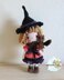 Doll crochet pattern tutorial "Little witch"