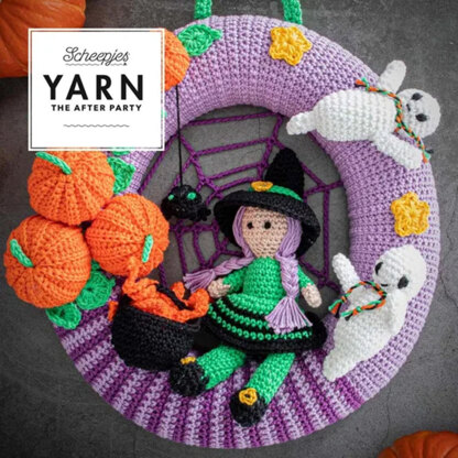 Halloween Wreath in Scheepjes Catona - Downloadable PDF