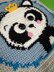 Adorable Panda Wall Hanging Crochet Pattern with 3D Details