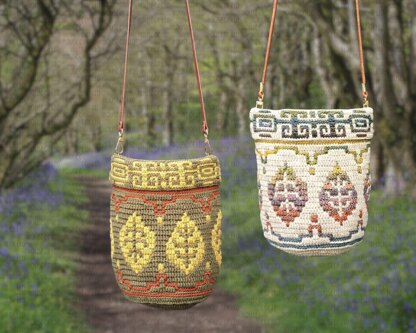 Hazel Boho Bucket Bag, Mosaic Crochet