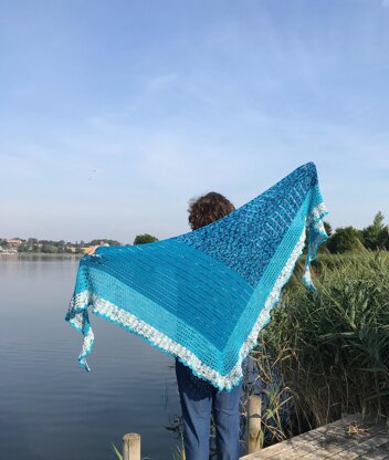 Penny Lane Blue Sky Shawl