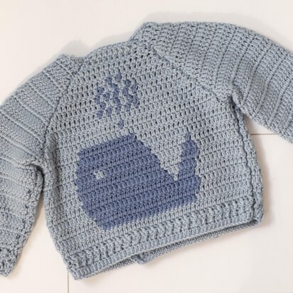 Little whale cardigan