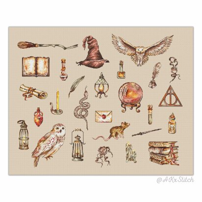 Harry Potter Sampler Cross Stitch PDF Pattern