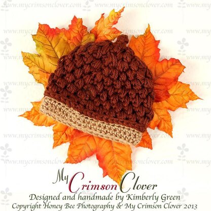 Acorn Cap Hat - Crochet Pattern