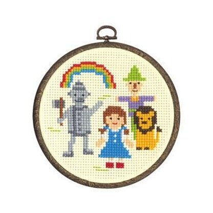 Olympus Thread The Wizard of Oz Hoop Cross Stitch Kit - Multi