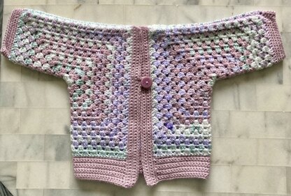 Hexagon Baby Cardigan