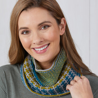 1204 Vela - Cowl Knitting Pattern for Men and Women in Valley Yarns Granville