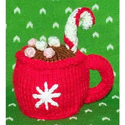 Christmas Hot Chocolate Mug orange cover /9cm toy