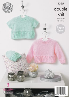 Sweaters & Hat in King Cole Baby Glitz DK - 4395 - Downloadable PDF