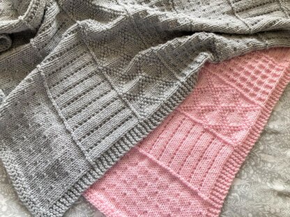 Easy Sampler Baby Blanket