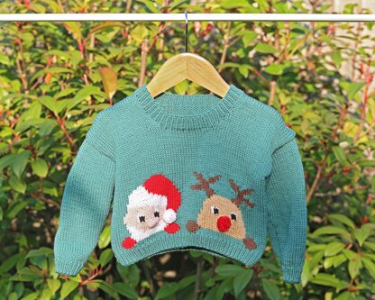 P39 Rudolph and Father Christmas Jumper
