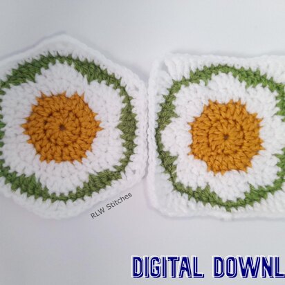 Retro Daisy motifs