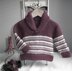 Colourwork Sweater with Shawl Collar - P064