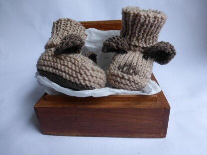 Puppy Dog Baby Booties